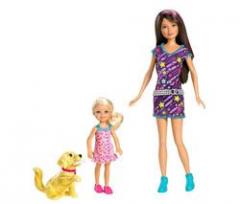 Barbie Barbie y sus hermanas Skipper y Chelsea entrenamiento Taffy