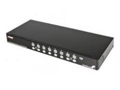 StarTech com 16 Port 1U Rackmount USB PS 2 KVM Switch with OSD conmutador