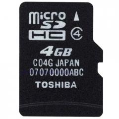 Tarjeta de Memoria Toshiba MicroSD HC de 4 GB