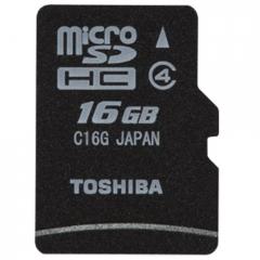 Tarjeta de Memoria Toshiba MicroSD HC de 16 GB