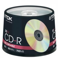 Pack 50 CD R TDK 700 MB