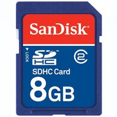 Tarjeta de Memoria Sandisk SD de 8 GB