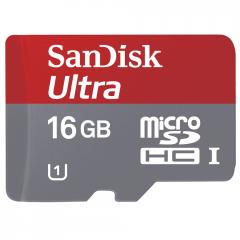 Tarjeta de Memoria Sandisk MicroSDHC UHS1 Clase 10 16 GB