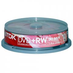 Pack 10 DVD RW TDK 1,4 GB