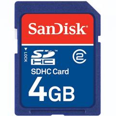 Tarjeta de Memoria Sandisk SD de 4 GB