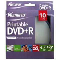 Pack 10 DVD R Memorex 4,7 GB