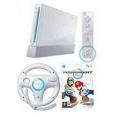 Consola Nintendo Wii Blanca Wii Remote Plus Nunchuck Volante Wii