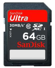 Sandisk SD 64GB ULTRA Tarjeta de Memoria