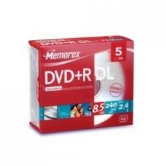 Memorex DVD R 8 5GB 2 4X PACK5