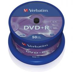 Verbatim DVD R 16x 4.7GB Bobina 50 Unds