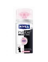 Nivea Desodorante Spray Mini Invisible Black white 35 Ml