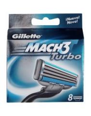 Gillette Recambio Mach3 Turbo 8un