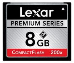 LEXAR TARJETA DE MEMORIA COMPACTFLASH 200X PREMIUM 8 GB