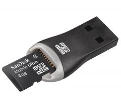 SANDISK TARJETA DE MEMORIA SANDISK MICRO ULTRA 4 GB LECTOR USB