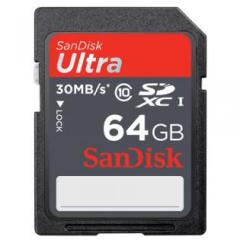 Sandisk SD XC ultra 64Gb 30MB s 10X SDSDU 064G U46 Tarjeta de memoria