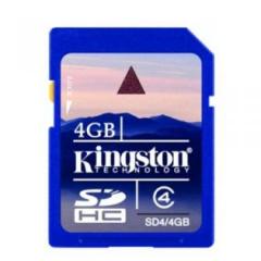 Kingston SD 4 GB SDHC Clase 4 SD4 Tarjeta de memoria