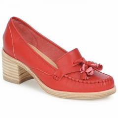 Swedish Hasbeens penny Loafer Rojo