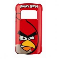 Nokia C6 01 Carcasa trasera Angry Birds Rojo
