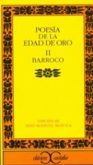 Barroco poesia De La Edad De Oro; T.2 2ª Ed. Jose Manuel Blecua